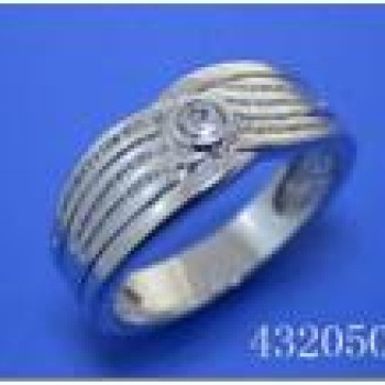 Gredzens ar rodija pārklājumu