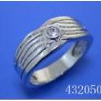 Gredzens ar rodija pārklājumu