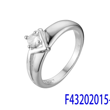 Gredzens ar rodija pārklājumu