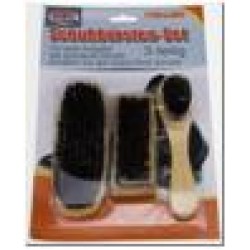 Apavu тīrīšanas un spodrināšanas birstes REINEX pack (komplekts 3.gab.)(koks+ PP) 14,5x5x3,2/10,5x4,