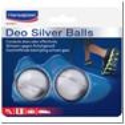 Apavu bumbiņas nepatīkama aromāta novēršanai Hansaplast Deo Silver Balls (2 gab.) apavos, somās un c