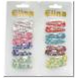 Matu sprādzes Elina (8gab.) 4,5cm krāsainas