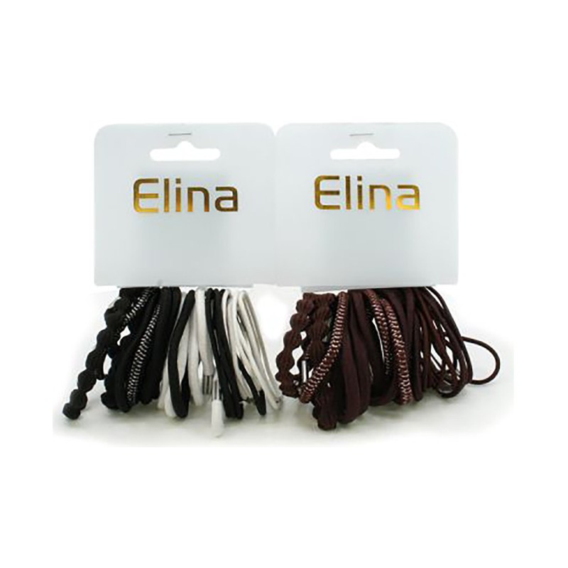 Matu gumiju komplekts Elina 24gab. Brūna vai melna krāsas