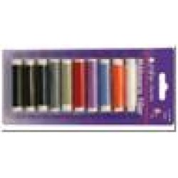 Šūšanas diegu komplekts (poliestērs) 10krāsas 50m rullītī