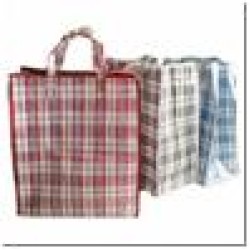 Iepirkumu soma XL 40x45x18cm rūtains raksts 2 krāsas