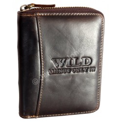 Vīriešu ādas naudas maks WILD