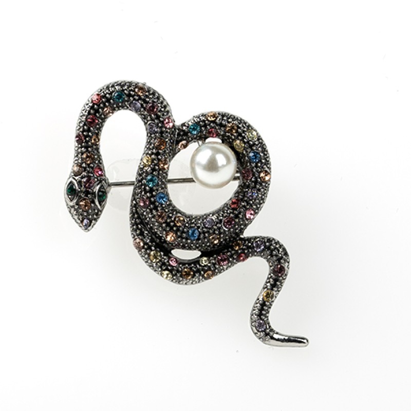 Broša "Čūska ar strazām"