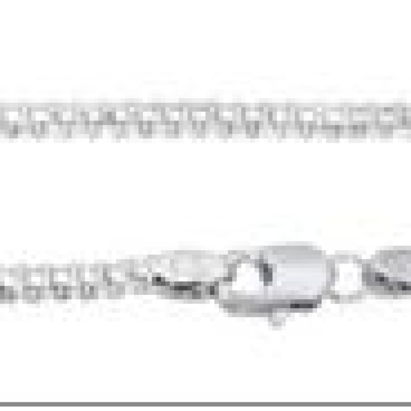 Ķēdīte ar rodija pārklājumu Bismarks enkura aušanas dubulto posmu pinums