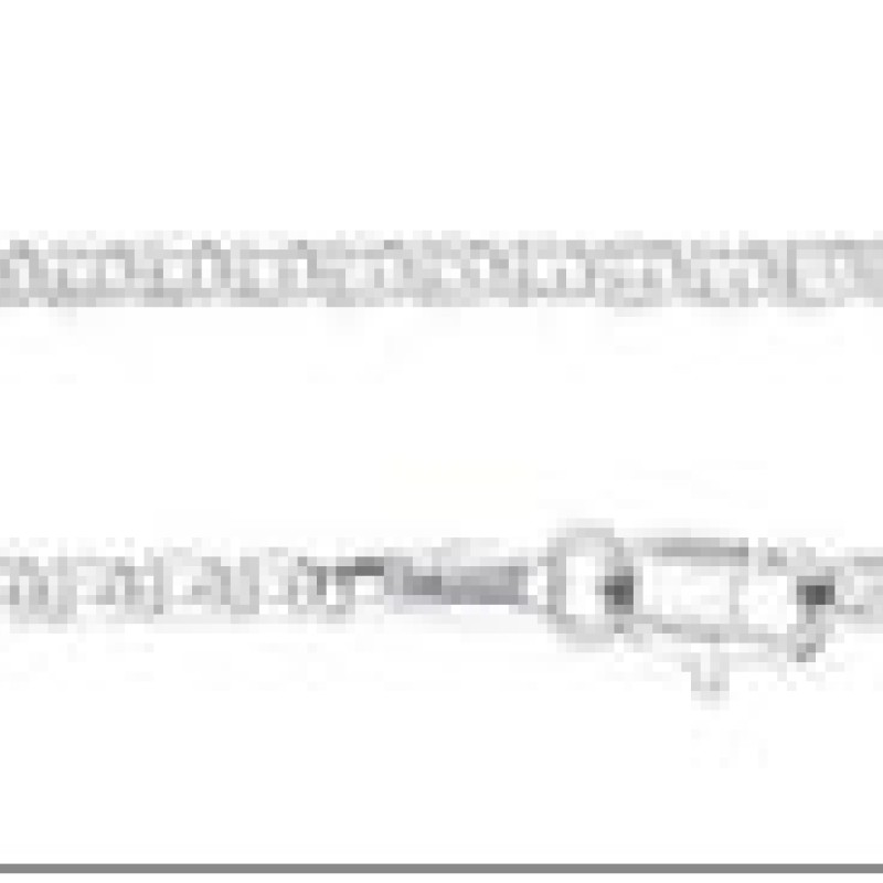 Ķēdīte ar rodija pārklājumu Gliemežu atslēgas caurumiņu posmu ar noapaļotu sānu virkne