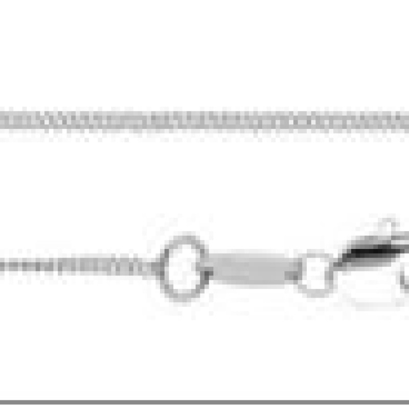 Ķēdīte ar rodija pārklājumu Plānu stiepļu posmu pinums