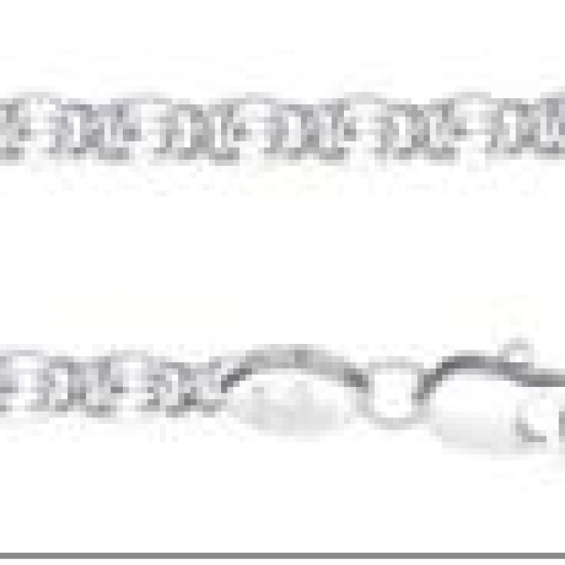 Ķēdīte ar rodija pārklājumu Klasiskā saplacinātu gliemežu posmu virkne