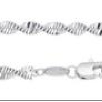 Ķēdīte ar rodija pārklājumu