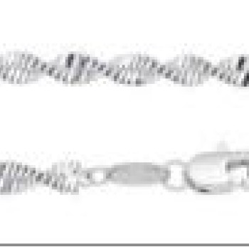 Ķēdīte ar rodija pārklājumu