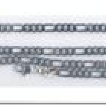 Ķēdīte ar rodija pārklājumu Klasiskā Figaro virkne