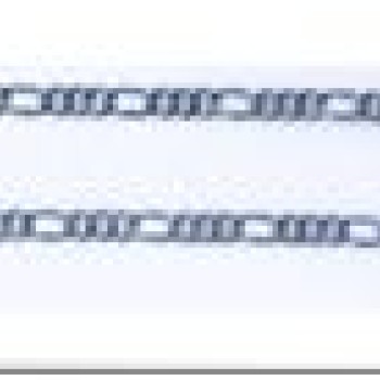 Ķēdīte ar rodija pārklājumu Klasiskā Figaro virkne