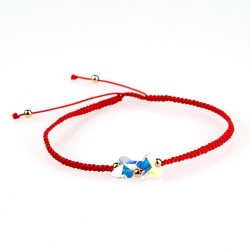 Apzeltīta rokassprādze-aukla ar SWAROVSKI kristāliem