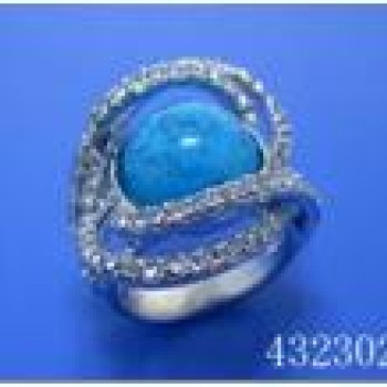 Gredzens ar rodija pārklājumu