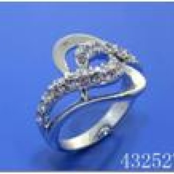 Gredzens ar rodija pārklājumu