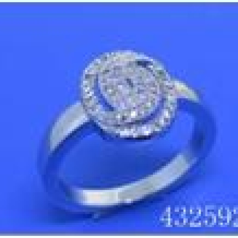 Gredzens ar rodija pārklājumu