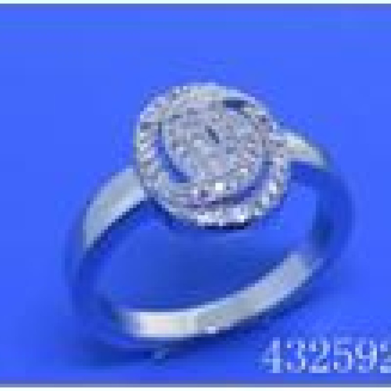 Gredzens ar rodija pārklājumu