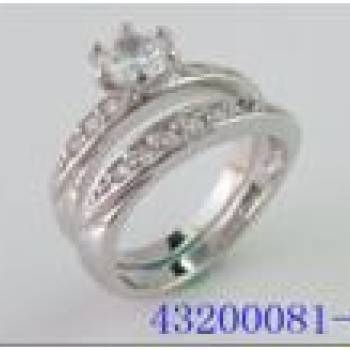 Gredzens ar rodija pārklājumu