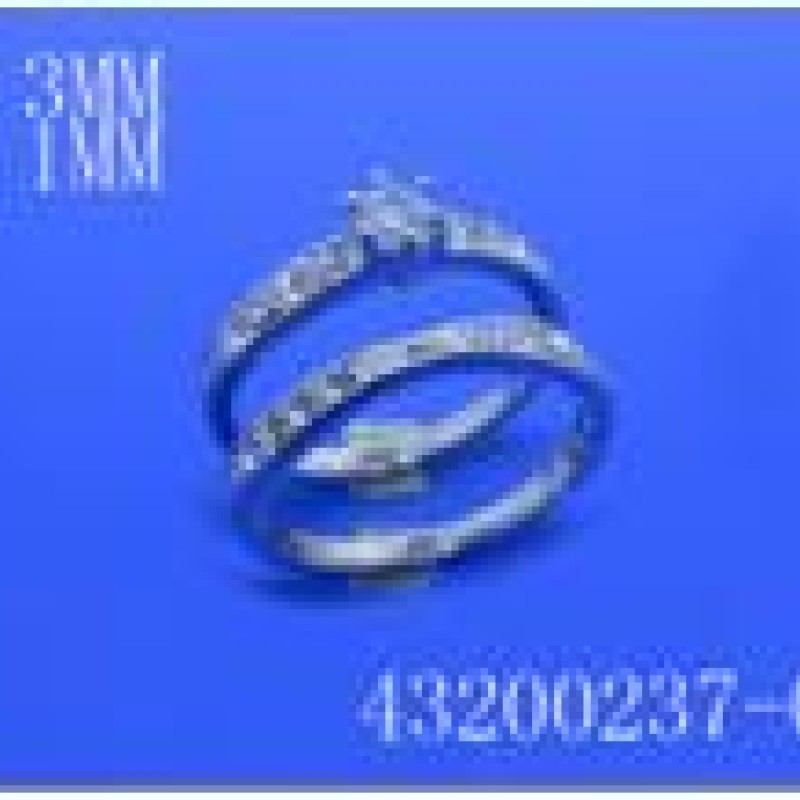 Gredzens ar rodija pārklājumu