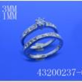 Gredzens ar rodija pārklājumu