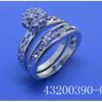 Gredzens ar rodija pārklājumu