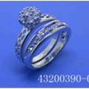 Gredzens ar rodija pārklājumu