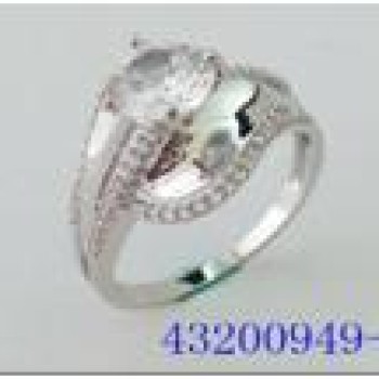 Gredzens ar rodija pārklājumu