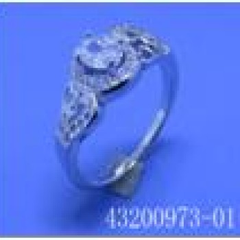 Gredzens ar rodija pārklājumu