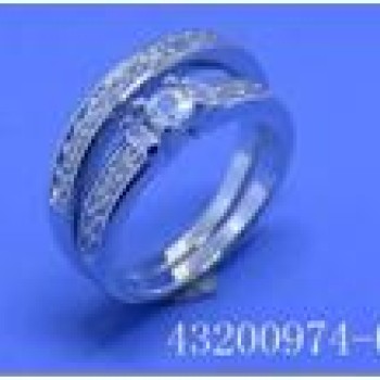 Gredzens ar rodija pārklājumu