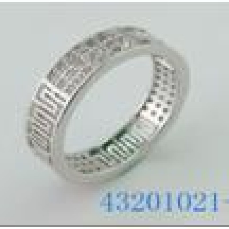 Gredzens ar rodija pārklājumu