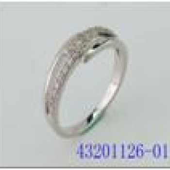 Gredzens ar rodija pārklājumu