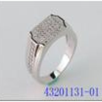 Gredzens ar rodija pārklājumu