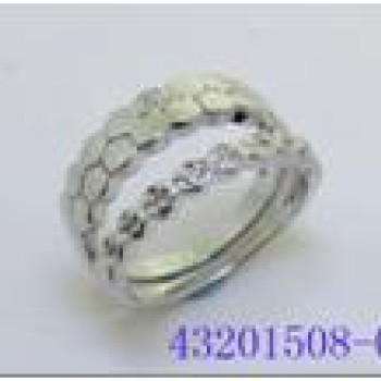 Gredzens ar rodija pārklājumu