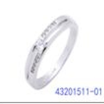 Gredzens ar rodija pārklājumu