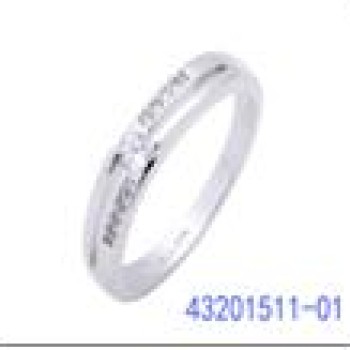 Gredzens ar rodija pārklājumu