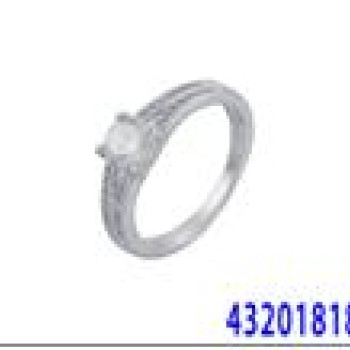 Gredzens ar rodija pārklājumu