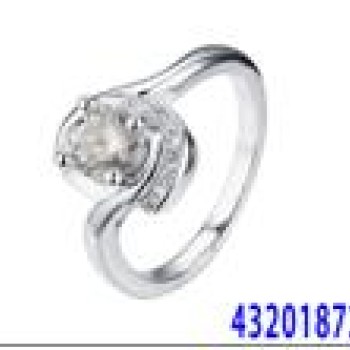 Gredzens ar rodija pārklājumu