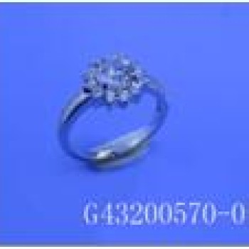 Gredzens ar rodija pārklājumu