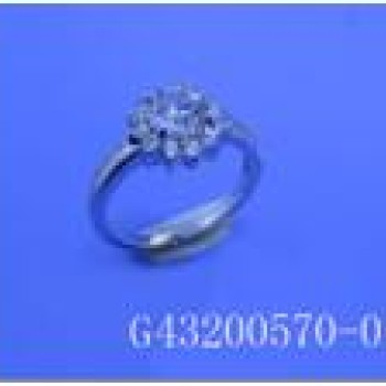 Gredzens ar rodija pārklājumu