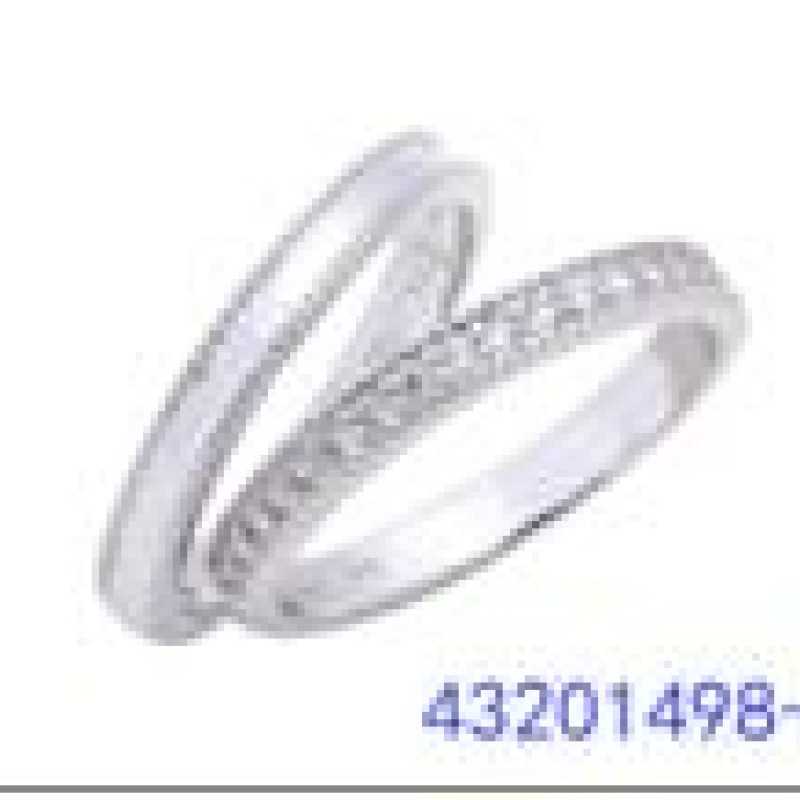 Gredzens ar rodija pārklājumu