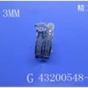 Gredzens ar rodija pārklājumu