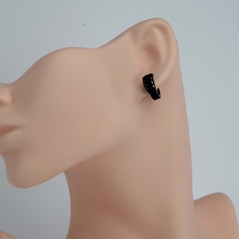 Nerūsējošā tērauda auskari melni