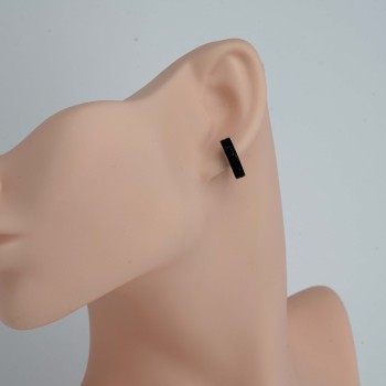 Nerūsējošā tērauda auskari melni