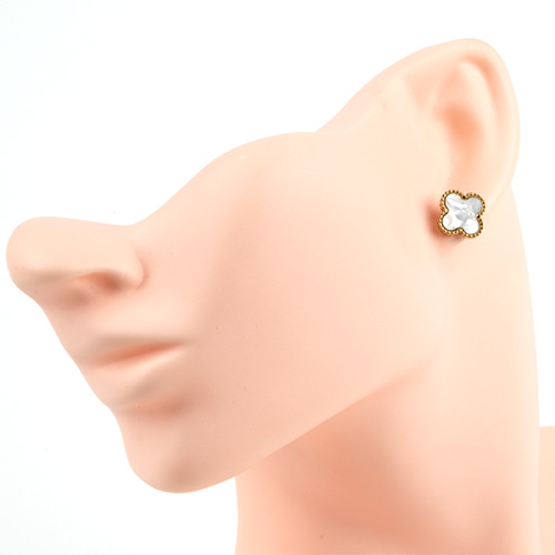 Nerūsējošā tērauda apzeltīti auskari