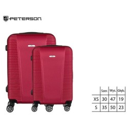 Koferis PETERSON red (ABS peacock)