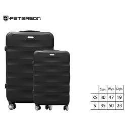 Koferu komplekts PETERSON (ABS peacock) 2 gab.