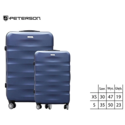 Koferu komplekts PETERSON (ABS peacock) 2 gab.
